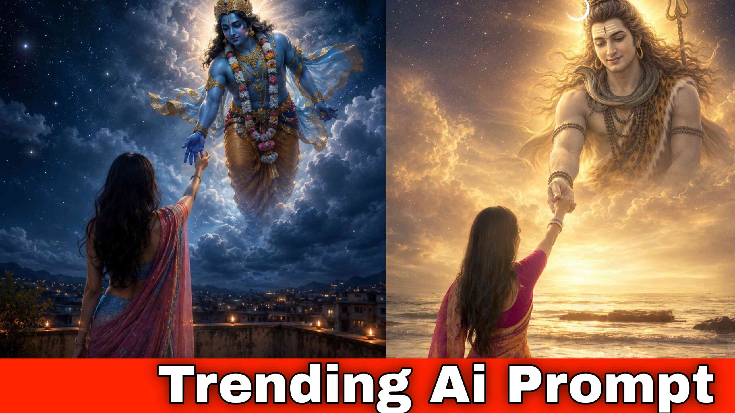 Krishna Jii Hand Holding Photo Editing Prompts